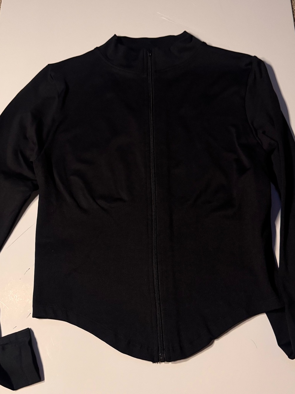 Black Zip-Front Women’s Jacket